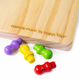 Bigjigs Toys Dřevěná halma - poškozený obal