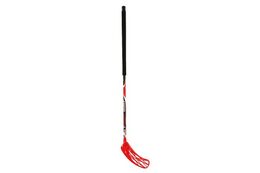 Hokejka florbalová plast 115cm 3 barvy v sáčku, barevná násada