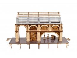 Ugears 3D dřevěné mechanické puzzle Harry Potter - vlakové nástupiště