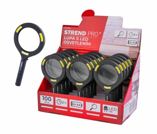 Strend Pro NX1020   svítilna lupa 3W LED 2xAA (2172757)