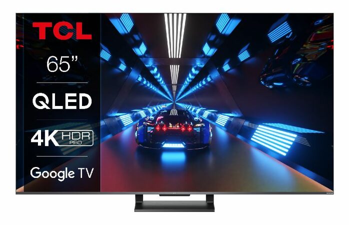 TCL 65C735 TV SMART Google TV QLED/165cm/4K UHD/3600 PPI/HDR10+/Direct LED, POŠKOZENÝ OBAL