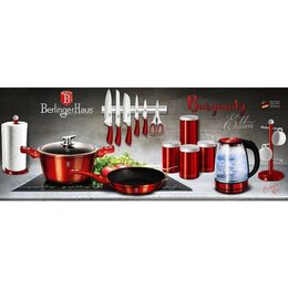 BERLINGERHAUS Pánev na palačinky s mramorovým povrchem 25 cm Burgundy Metallic Line BH-1272