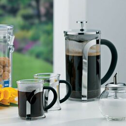 KELA Konvička na čaj a kávu VENECIA nerez French Press 1,1 l KL-10852