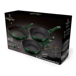 BERLINGERHAUS Sada pánví s titanovým povrchem 3 ks Emerald Collection BH-6167