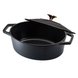 BERLINGERHAUS Pekáč s poklicí litinový 32 x 23 cm Black Rose Collection BH-6518