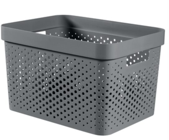 Box Curver Infinity Dots 17L šedý