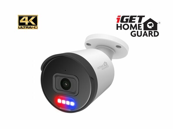 iGET HOMEGUARD HGNHK938CAM - IP PoE kamera s 4K rozlišením, obousměrným zvukem,