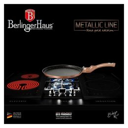 BERLINGERHAUS Pánev na palačinky s mramorovým povrchem 28 cm Rosegold Metallic Line BH-6180