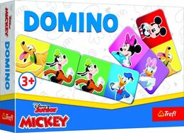 Domino papírové Mickey Mouse a přátelé 21 kartiček společenská hra v krabici 21x14x4cm