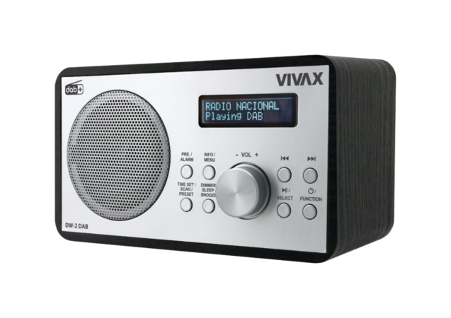 VIVAX FM DAB rádio DW-2 DAB Černá