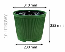 Stojánek na vánoční stromek 10 l, PH, zelený