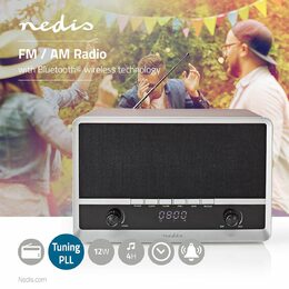 Rádio Nedis RDFM5200BN černá / hnědá