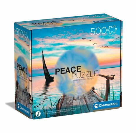 Puzzle Clementoni 500 dílků Peace - Peaceful Wind