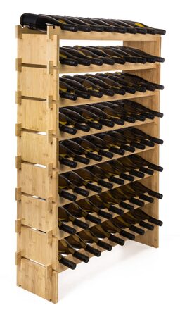 Regál na víno G21 na 72 lahví, bambusový
