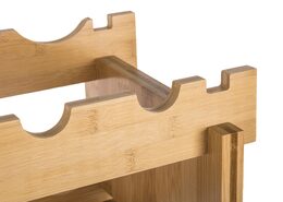 Regál na víno G21 na 72 lahví, bambusový