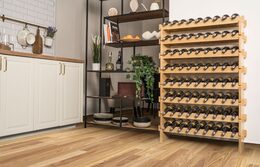 Regál na víno G21 na 72 lahví, bambusový