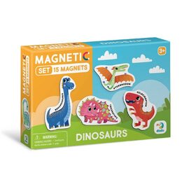 Magnetická hra Dinosauři 15ks v krabičce 17x11x3cm