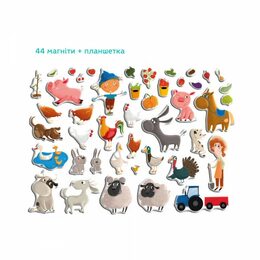 Magnetická hra Farma 35ks v krabici 31x22x5cm