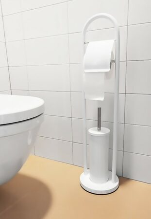 ALPINA Držák na toaletní papír a WC kartáč nerez 80 cm ED-203274