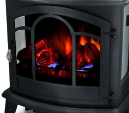 ALPINA Elektrické topení a krb s LED plameny 1800W VICENZA ED-216313