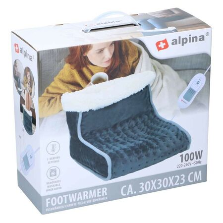 ALPINA-NK Ohřívač nohou elektrický tmavě šedá 100W ED-226632