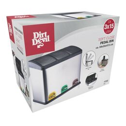 DIRT-DEVIL Odpadkový koš na tříděný odpad 3 x 15 l ED-249508