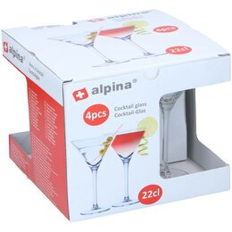 ALPINA Sklenice na koktejly 220 ml sada 4 ks ED-249631