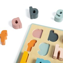 Bigjigs Toys Dřevěné puzzle malá písmena - abc