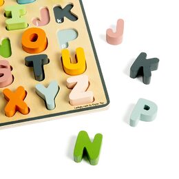 Bigjigs Toys Dřevěné puzzle velká písmena - ABC