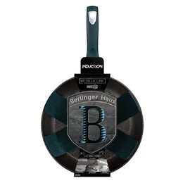 BERLINGERHAUS Pánev s mramorovým povrchem 28 cm Aquamarine Metallic Line BH-1872