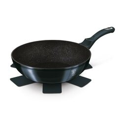 BERLINGERHAUS Wok s mramorovým povrchem 28 cm Metallic Line Aquamarine Edition BH-1875