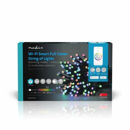 Nedis WIFILX01C84 SmartLife světelný řetěz | Tětiva | Wi-Fi | RGB | 84 LED's | 1