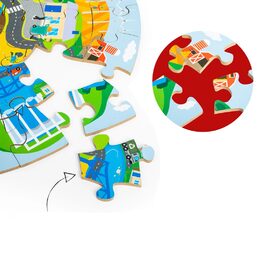 Bigjigs Toys Kruhové puzzle Recyklace