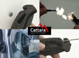 Nůž Cattara BLACK BLADE zavírací s pojistkou 21,7 cm