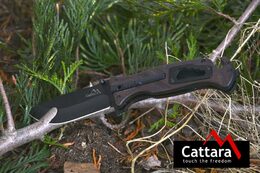 Nůž Cattara BLACK BLADE zavírací s pojistkou 21,7 cm