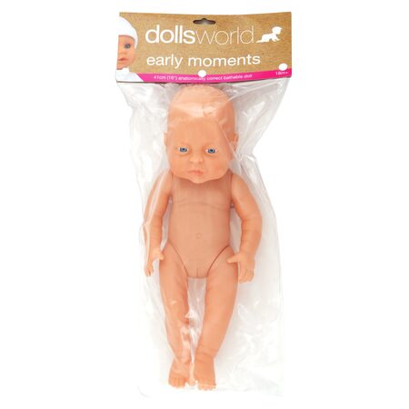 Dolls World - Panenka koupací holčička 41 cm