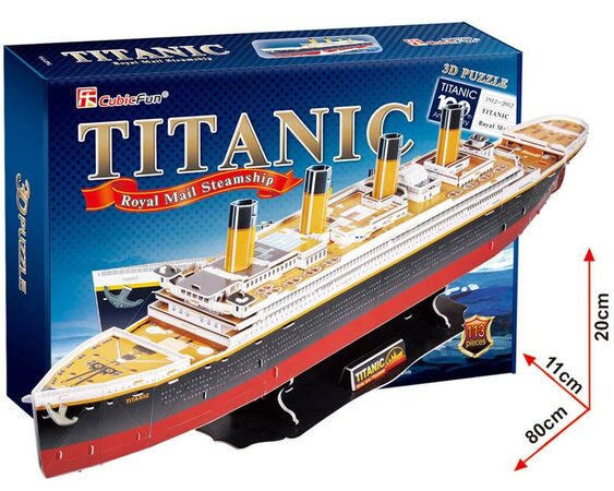CubicFun - Puzzle 3D Titanic - 113 dílků