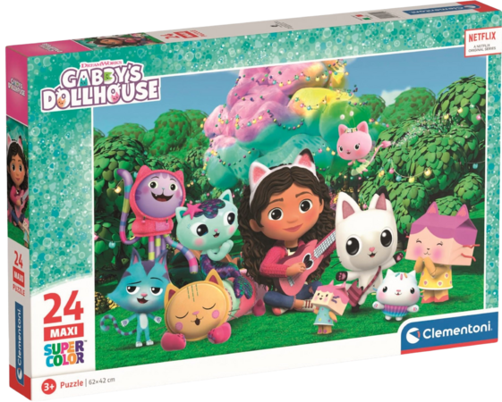 Clementoni - Puzzle Gábinin kouzelný domek Na zahradě MAXI 24 dílků