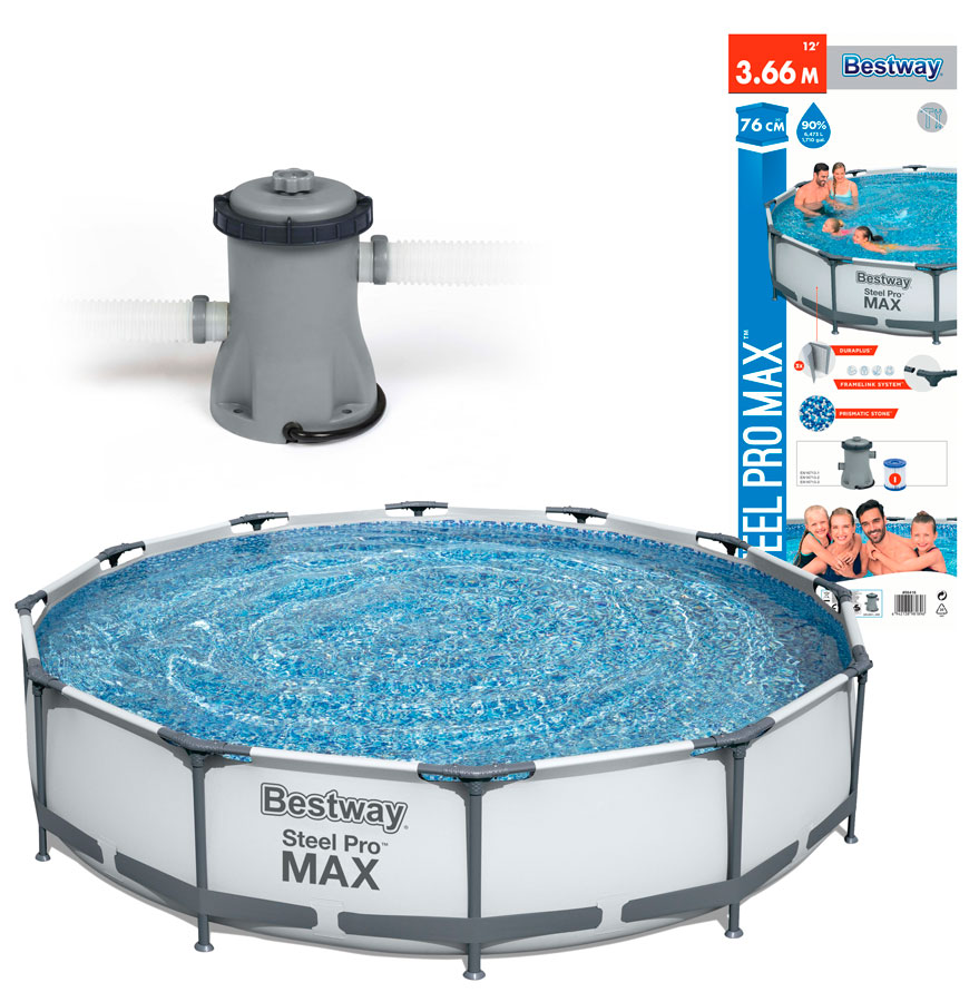 BESTWAY 56416 - Bazén Steel Pro MAX ™ 366x76cm | eberry.cz
