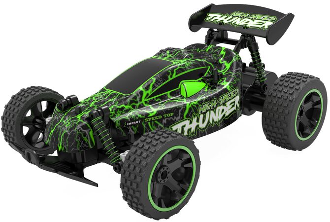 R/C Terénní auto buggy 1:18 LUMINOUS RACING 2,4GHz - ZELENÉ