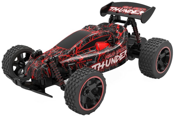 R/C Terénní auto buggy 1:18 LUMINOUS RACING 2,4GHz - ČERVENÉ