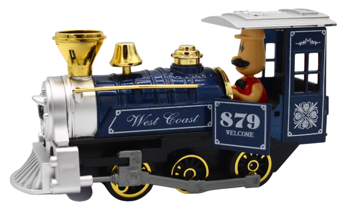 Kovová Lokomotiva se zvukem a světlem