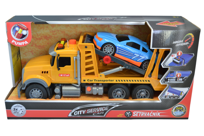 CITY SERVICE CAR - 1:12 Nákladní auto přeprava osobních aut