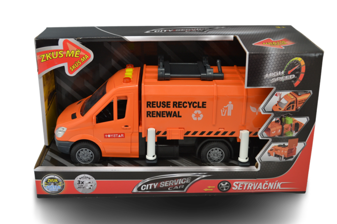 CITY SERVICE CAR - 1:14 Popelářské auto