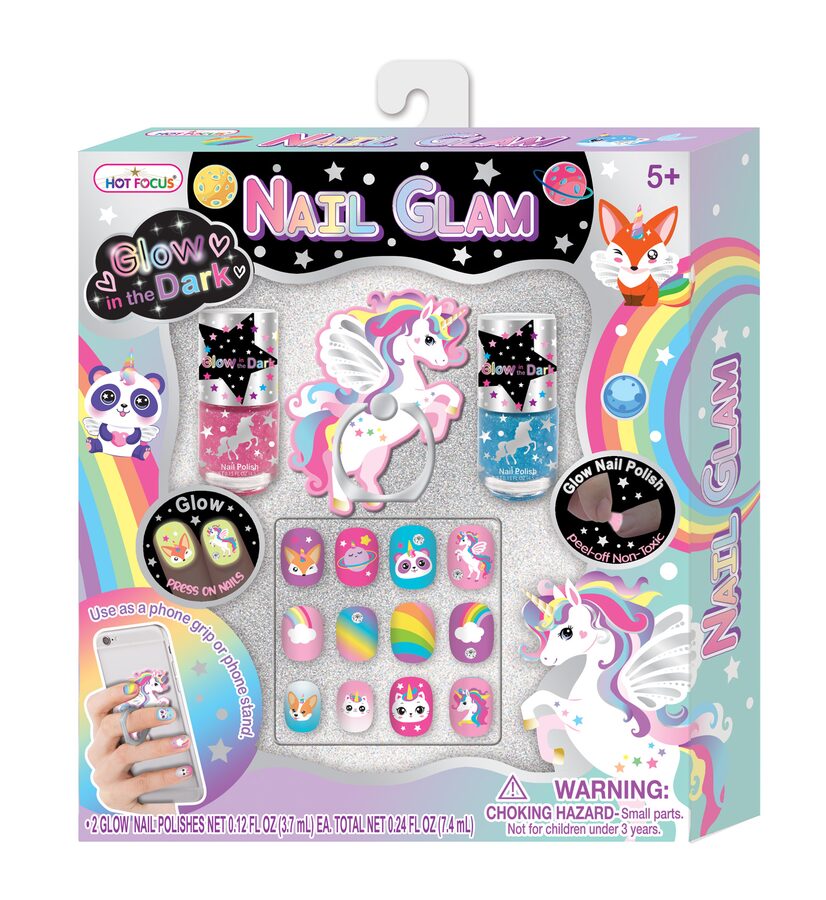 Sada samolepky na nehty - svítící ve tmě