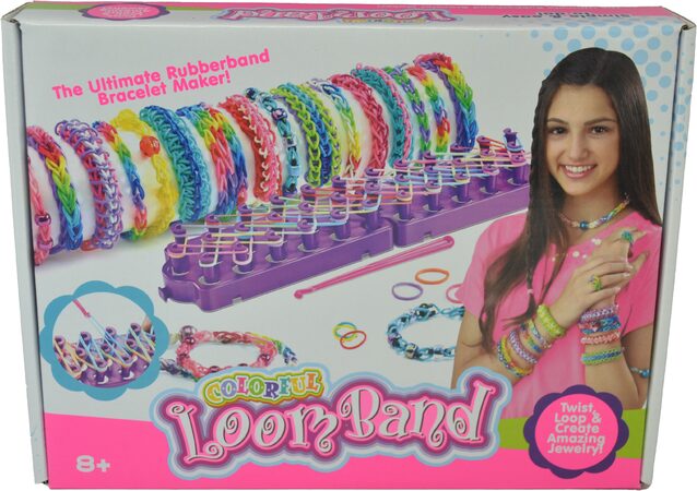 Sada gumiček 1200 ks s pletacím stavem