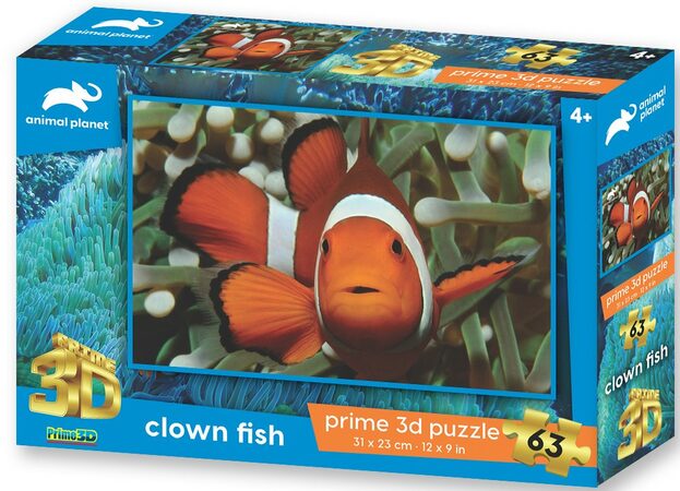 PRIME 3D PUZZLE - Ryba Klaun 63 dílků 10714