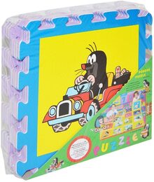 Pěnové puzzle Krtek 30x30cm asst 4 barvy 8ks v sáčku