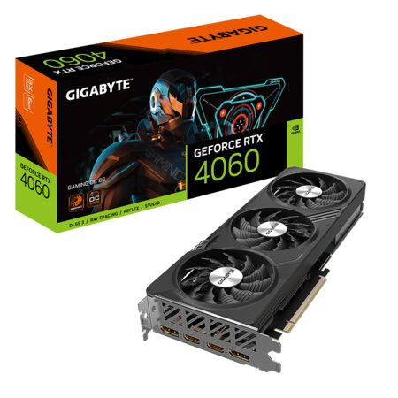 GIGABYTE GeForce RTX 4060 TI GAMING 8G OC GV-N4060GAMING OC-8GD, 8GB GDDR6, 2xDP