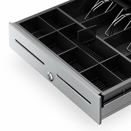 Pokladní zásuvka Star Micronics CD4, 410mm, 24V, RJ12, pro tiskárny, 4/8, černá